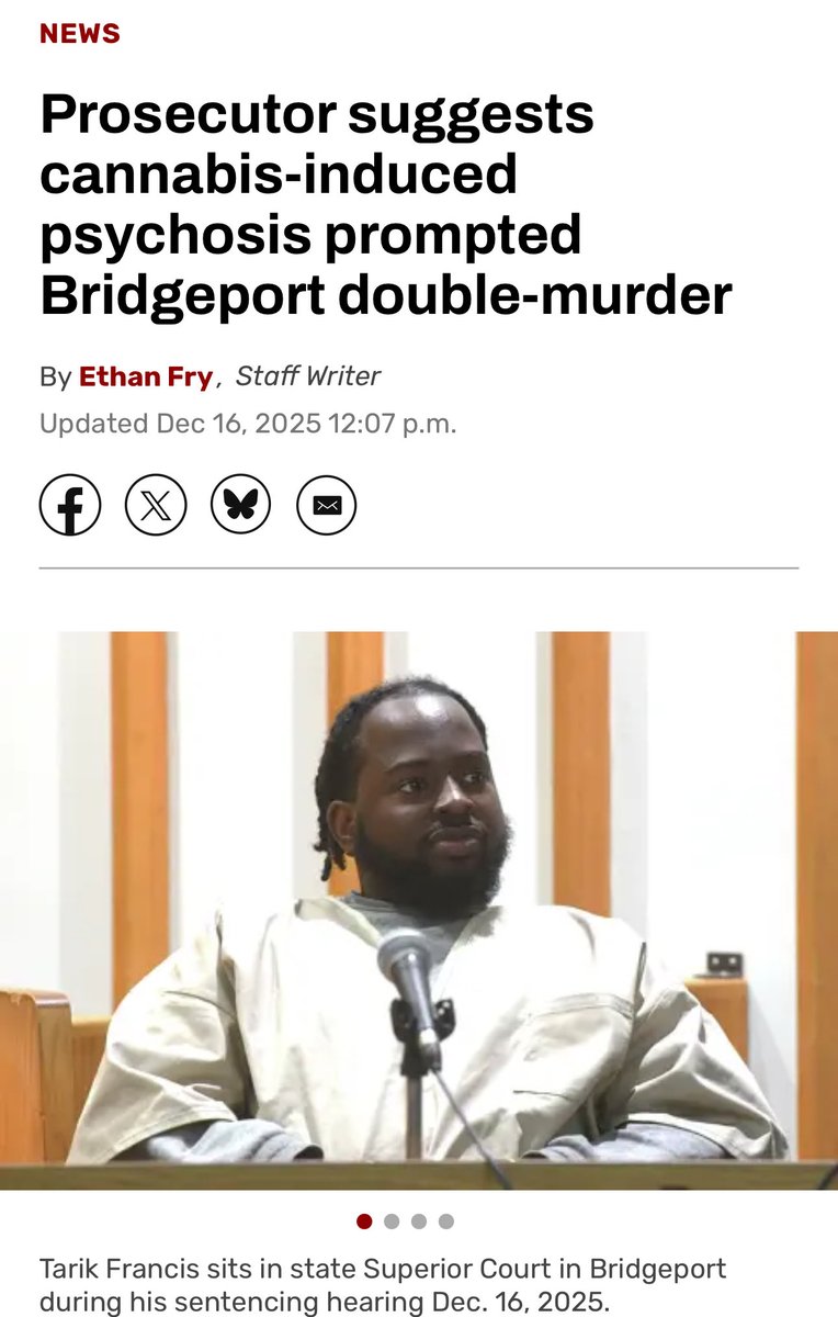 AlexBerenson's tweet image. Cannabis causes psychosis. 

Psychosis causes horrific violence.

DAs are finally talking about it.

Tell Your Children