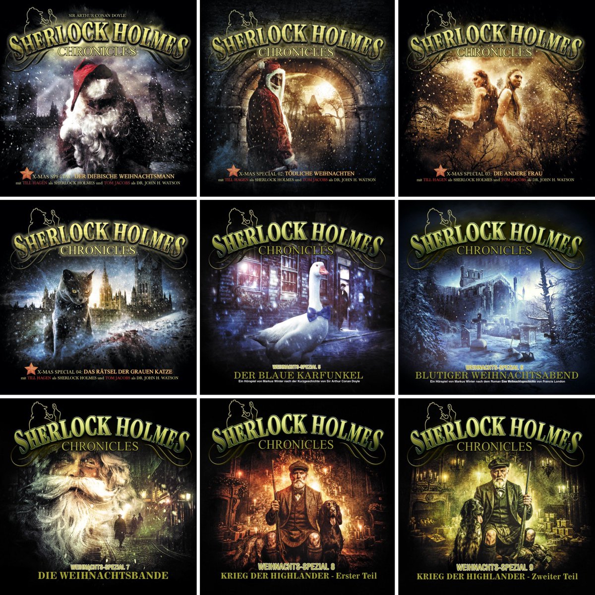 Die #sherlockholmeschronicles Weihnachts Specials 
Die perfekte Unterhaltung für die Feiertage 🎄🎅🫵🏻🌟
#winterzeitaudiobooks #maritimverlag #sherlockholmes #Weihnachten