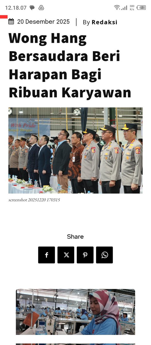 wtorks's tweet image. kabar dari pemalang lumayan bikin lega. pabrik garmen yang sempat berhenti akhirnya hidup lagi. Wong Hang Bersaudara bareng PT. Akarsa Garmen Indonesia pelan-pelan bikin roda kerja muter lagi #MenjahitHarapanKembali

cek selengkapnya: channelsatu.com/wong-hang-bers…