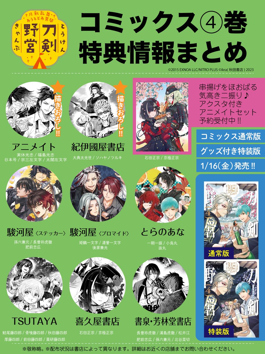とうきゃん4巻の特典情報のお知らせです！ どうぞよろしくお願いします！