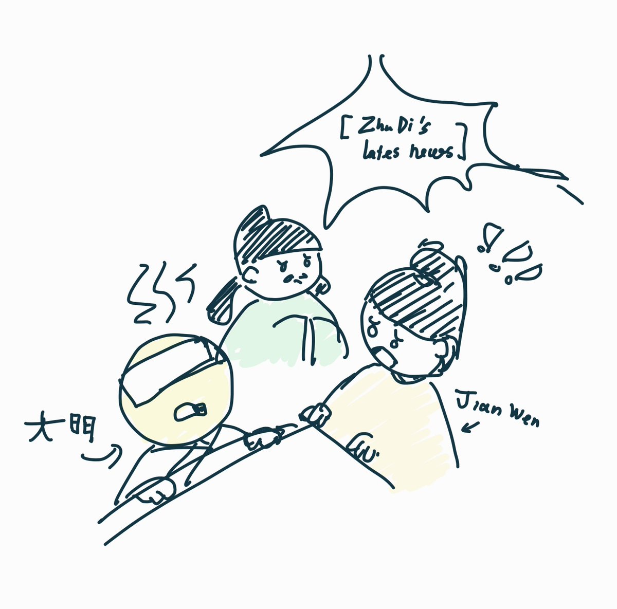Noodle_Tea04's tweet photo. Đại Minh đang ở đâu trong khi Chu Đệ đánh xuống Nam Kinh :))?
Where was Ming when Zhu Di was rebelling?
#CountryHumans 
#Countryhumanschina https://t.co/34QUSJV2of