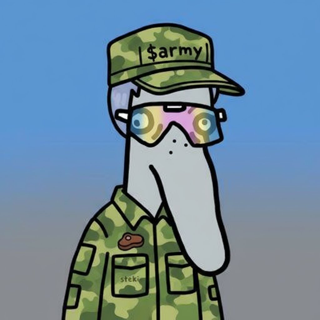 <a href="/stekisteks/">///Steki🧲</a> Locking in with $ARMY
Not chasing noise, building conviction. Strong community, real soldiers, real work. These levels are still free. I'm buying belief, not candles💯🐸🎖