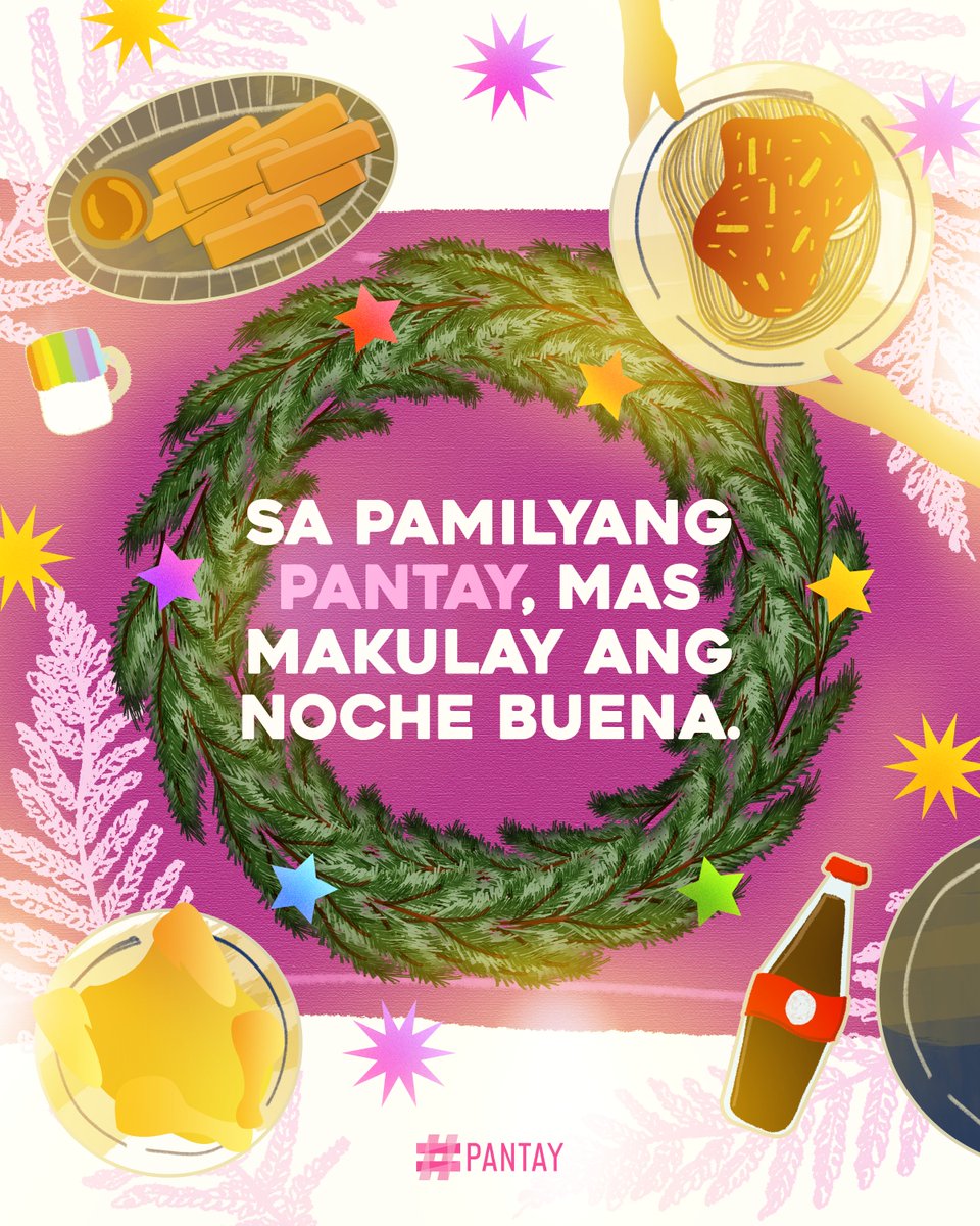 PANTAYtayo's tweet image. Sa bawat lamesa ngayong Noche Buena, mas matingkad ang saya kapag lahat ay tanggap at mahal kung sino sila. Walang mas hihigit pa sa pagmamahalang walang husga. 🩷✨

Dahil sa pamilyang #PANTAY, mas makulay ang Noche Buena 🎄

#PANTAYtayo