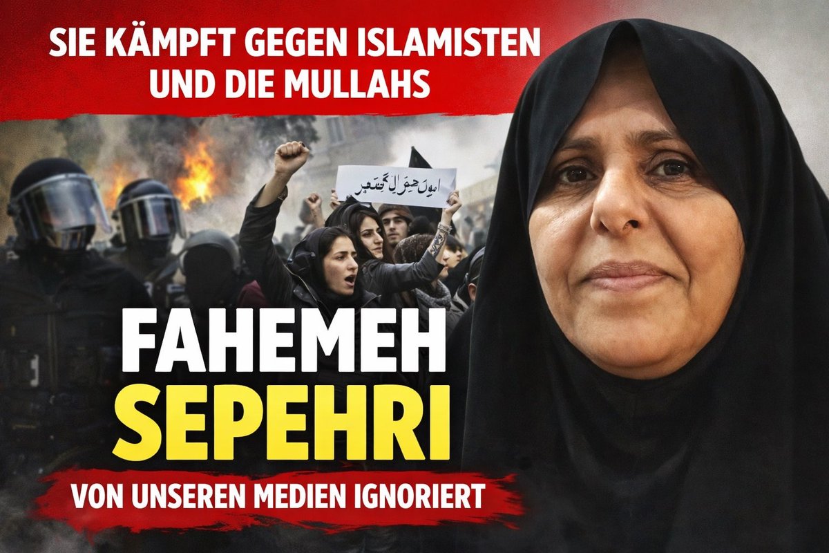 Sie ist mutig. Sie ist klar. Und genau deshalb wird sie in Deutschland verschwiegen.

Fahemeh Sepehri – Die iranische Dissidentin, über die kaum jemand spricht

Während deutsche Medien regelmäßig über iranische Aktivistinnen berichten, die ins ideologische Raster linker