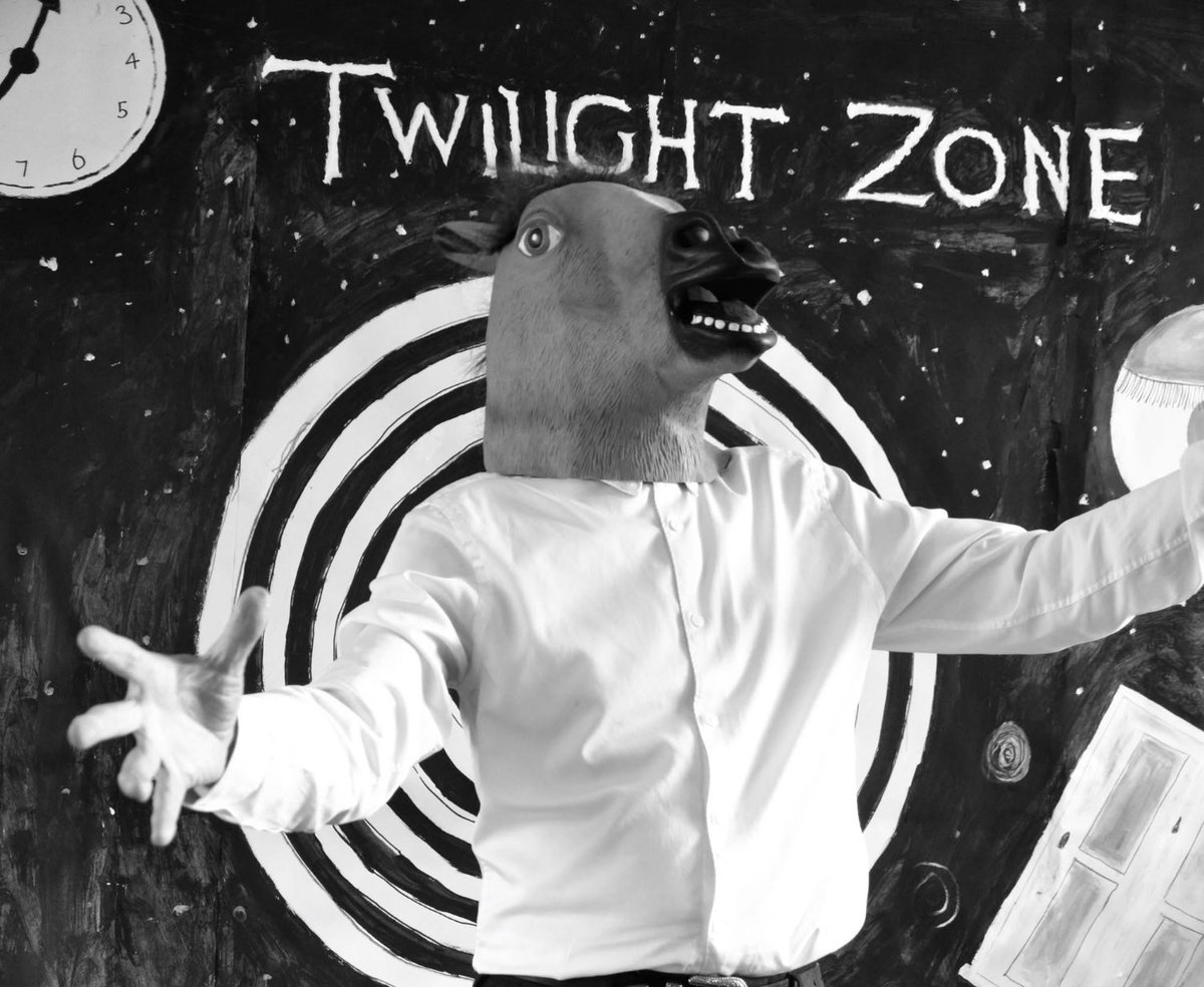 PeterChrisp's tweet photo. "You're traveling through another dimension - a dimension not only of sight and sound but of mind. A journey into a wondrous land whose boundaries are that of imagination. That's a signpost up ahead: your next stop: the Twilight Zone!"

Seasons greetings from the other dimensions https://t.co/jAgCIgmgAl