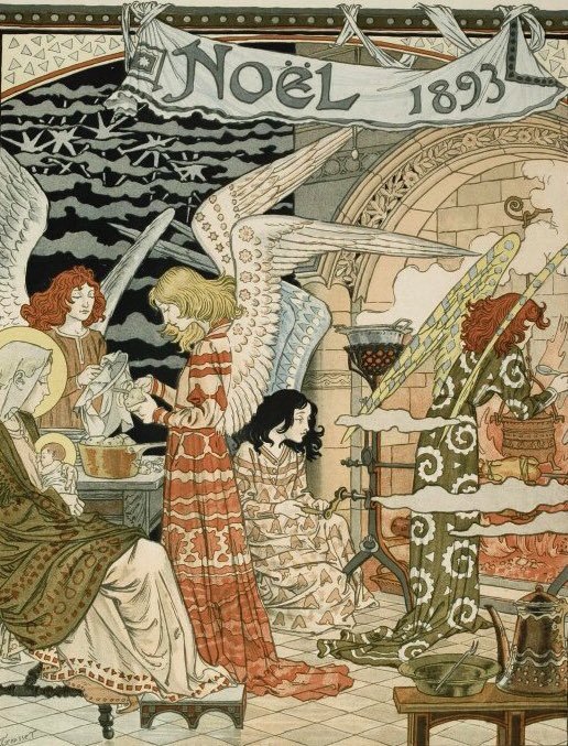 'The Angels' Kitchen ' by Eugene Grasset,  1893.