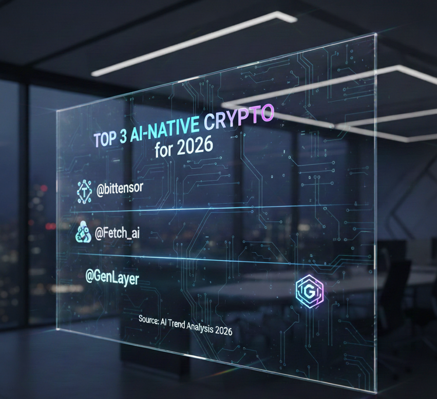 kayzenn69's tweet photo. Top 3 AI-Native Crypto for 2026:

@bittensor 
@Fetch_ai 
@GenLayer – the breakthrough pick.

GenLayer stands out with Intelligent Contracts: AI-powered, reasoning on-chain with live data access &amp; LLM consensus. Enables adaptive dApps unlike layered AI projects. https://t.co/3r9pqoYbTZ