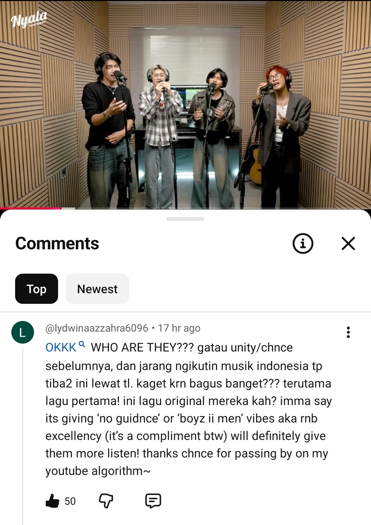 MUSIKMENFESS's tweet photo. 🐣 siapapun tolong coba nonton ini karena ternyata beneran bagus banget vocal semua membernya dan harmonisasinyapun mantep enakk 😭🤍 https://t.co/fO2XhR5jGW