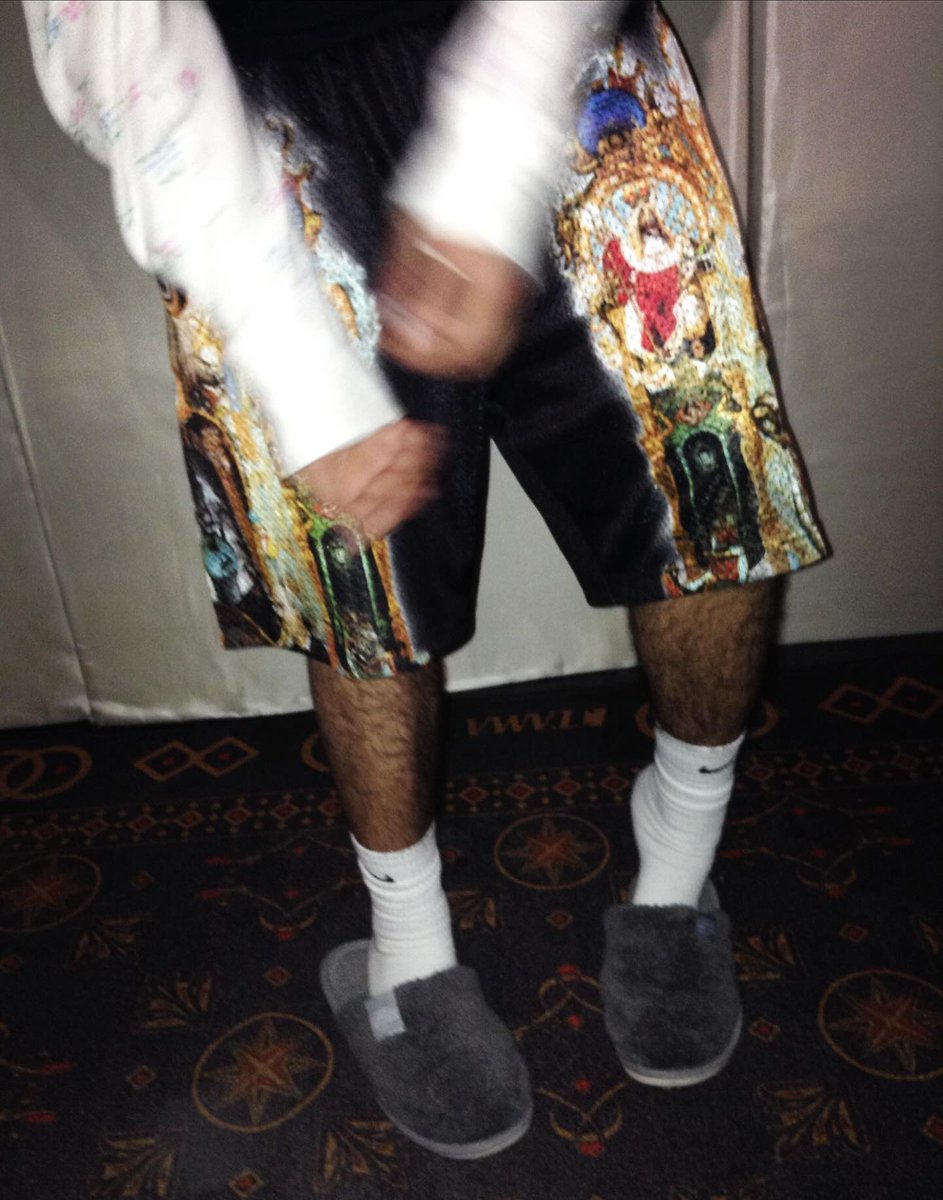 Fakemink wearing the Supreme x Michael Jackson Dangerous Mesh