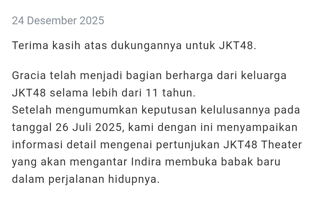 <a href="/officialJKT48/">JKT48</a> alhamdulillah, ternyata indira