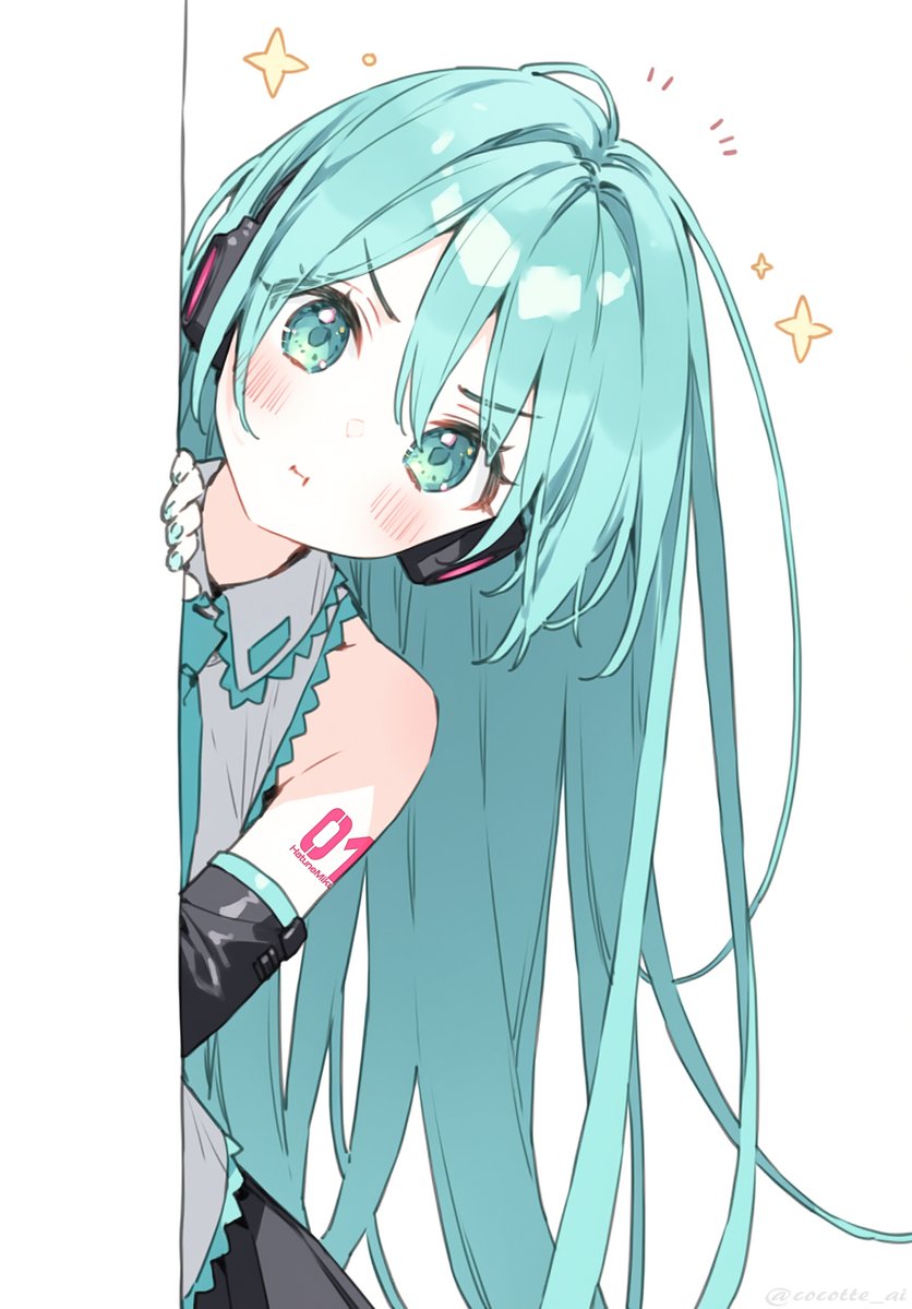 cocotte_ai's tweet image. #初音ミク　髪をおろしたミクさん