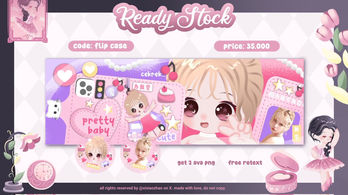 xixiaozhan's tweet image. ˚༘𐙚 Help repost? thank you-ᵎᵎ🩰🫧

Haloo aku kembali lagi membawa 1️⃣2️⃣ ready stok katalog b🅾️syil Flip Case👩‍💻💗 dengan detail berikut:

⏰️ ⩇⩇:⩇⩇ bisa take sekarang by dm
👸 eunha, wonyoung, carmen, jiwoo, ahyeon, minju, ian, liz
💸 on pict

Go grab yours! 𐙚 #zonauang