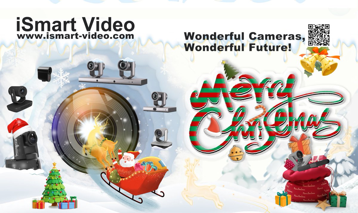 VideoIsmart's tweet photo. Merry Christmas🎉 
Wonderful Cameras, Wonderful Future! 🎁
Follow us for more wonderful cameras updates.✨✨ https://t.co/fOxyKXjpZn