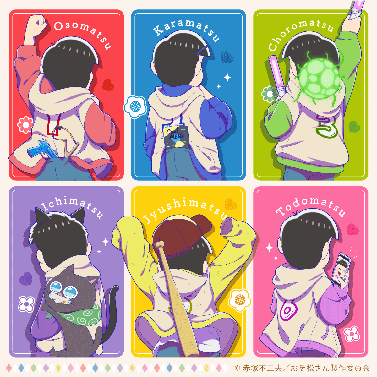 ✨まだまだ受注販売中✨
#おそ松さん × #こてっちゃん 
個性豊かなうしろ姿も描き下ろしの豪華両面仕様のアクリルスタンドセットが受注販売中です！

▼購入サイトはこちら
 osomatsusan-kotetchan2025.com
受注締切：2026/1/9(金)23:59まで