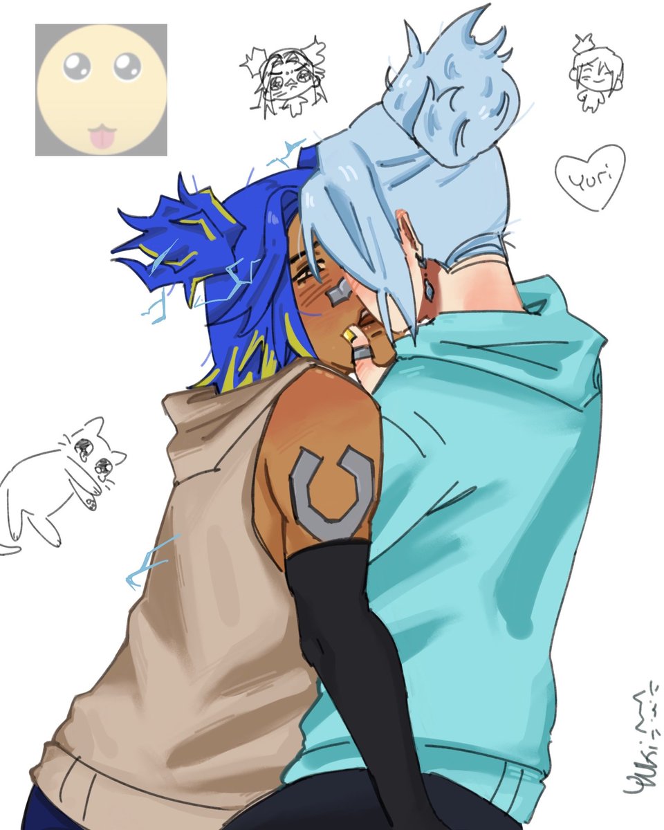 for your christmas present i give you yuri #lightningstorm