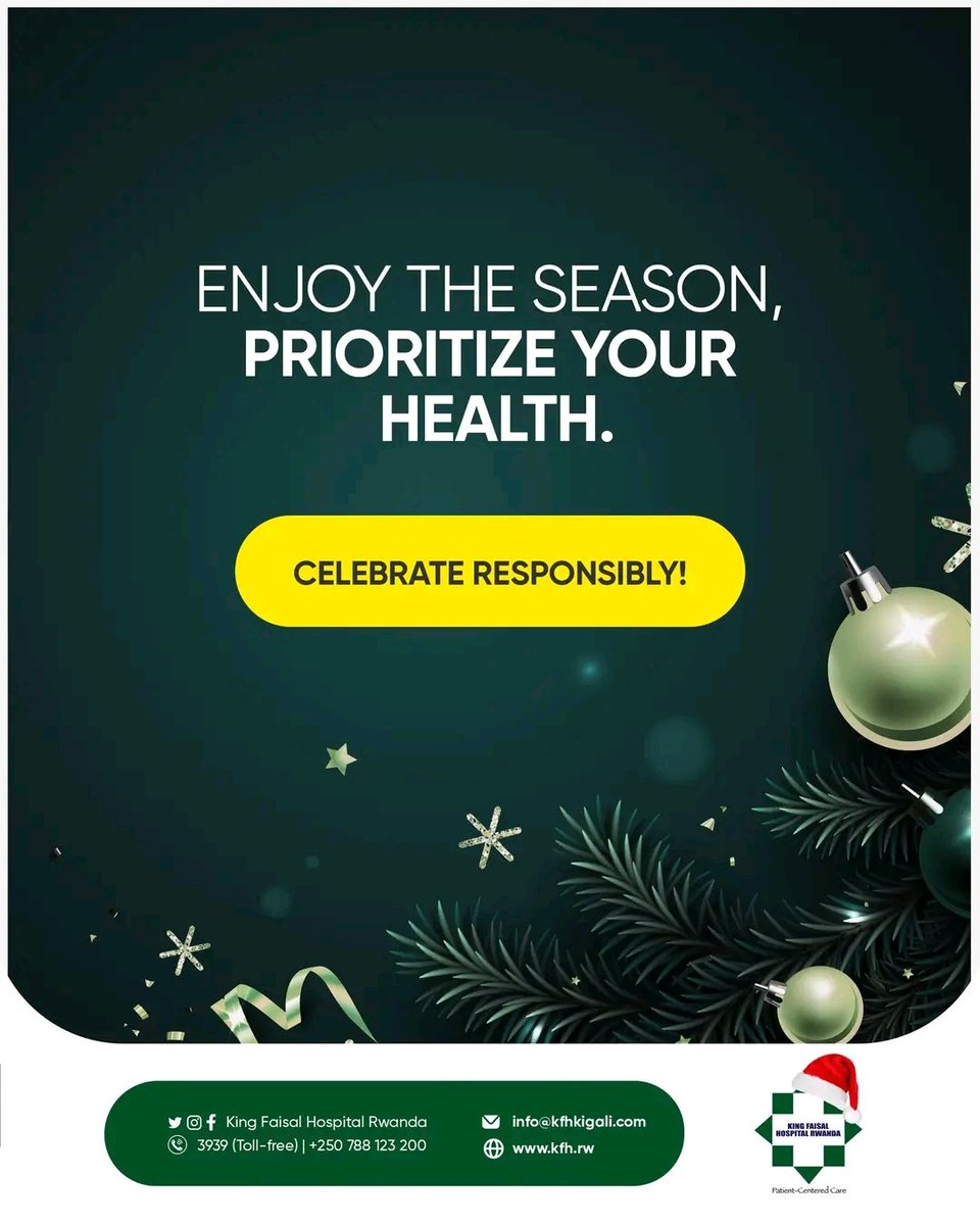 kfaisalhospital's tweet image. Happy celebrations!
Embrace the festivities with joy and caution. Your health matters, so take care while enjoying the season's cheer. 🎉🌟
#KFHcares #HealthMatters #festiveseasoncare