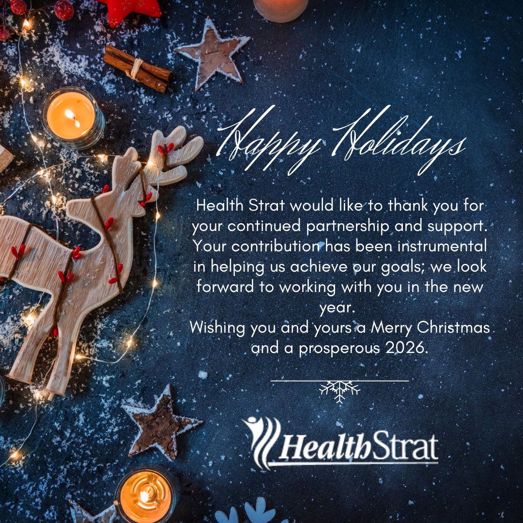 Health_Strat's tweet image. From us at Health Strat, Happy Holidays!