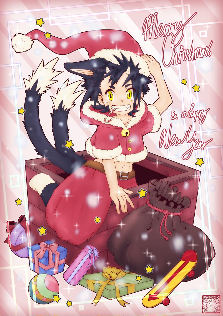 I wish everyone a Merry Christmas and a good start in the next year!

Please mind that Delivery services have the hardest and stressfullest time.

*Illustration will be available on Patreon in full HD, for free! (3pm German Time)

#christmas #christmaspresent #chimera #Webtoon