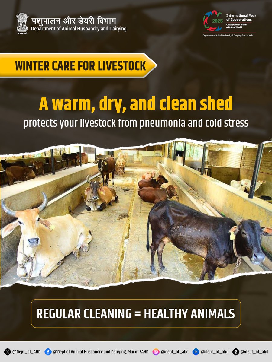 Dept of Animal Husbandry & Dairying, Min of FAH&D tweet media