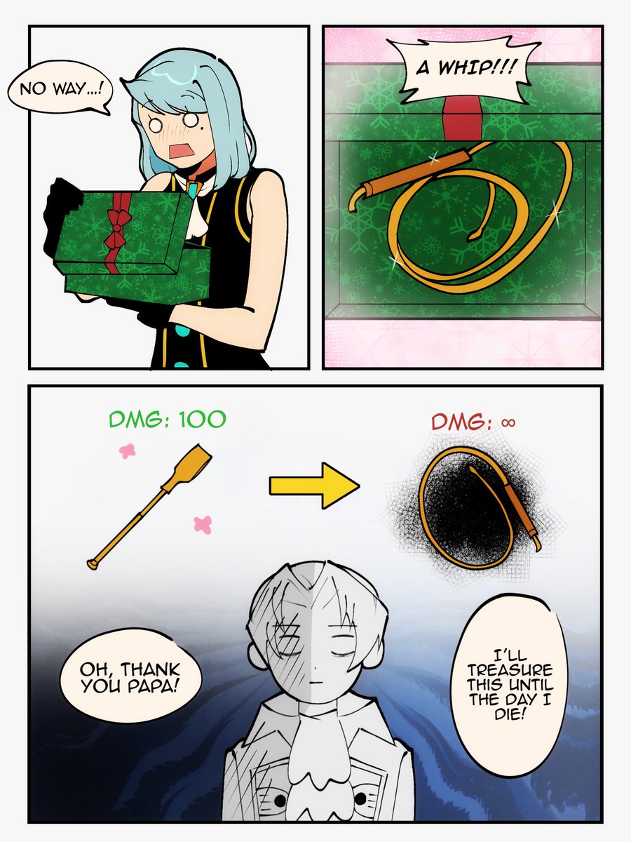 fraiseziska's tweet image. christmas at the von karma household