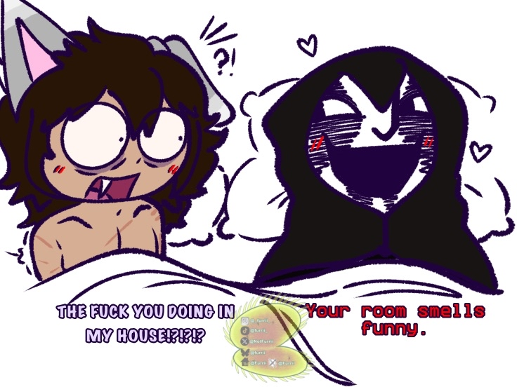 SinningRaptor's tweet photo. why not for the fun of it post... thinking of trying to be a LIL active and have a following, but i dont want anything giant...
anyways #yumeship #theknocker #nonsharing #donotrepost #myart https://t.co/VQYoYosVhX
