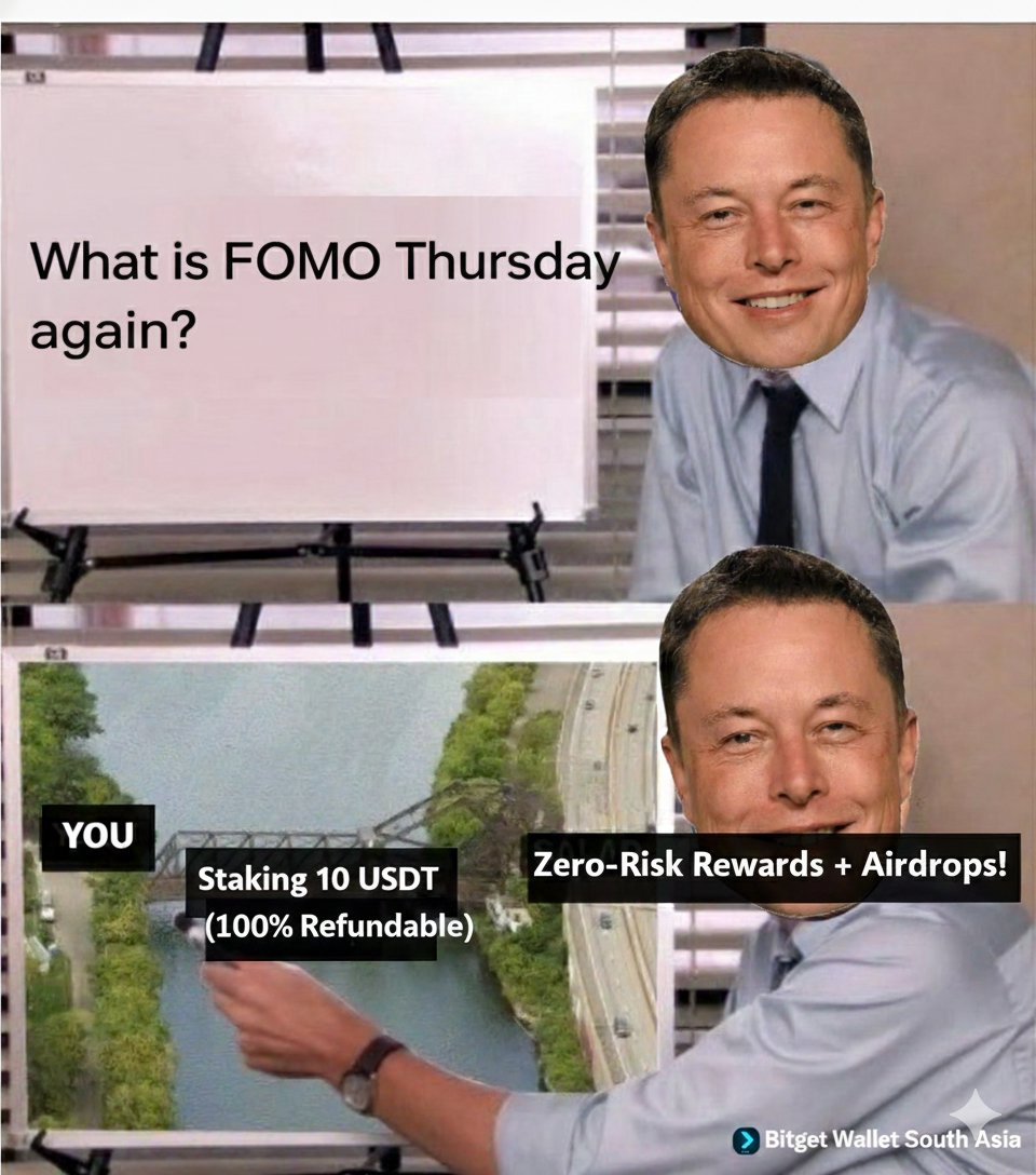 BitMoly's tweet photo. @BitgetWalletSA @BitgetWallet That 'Wednesday Night' energy! 😤 Preparing for a massive FOMO Thursday with @BitgetWalletSA. Zero-risk, 100% refundable, and maximum rewards. Who else is locked in? 🚀 #WaitingToFOMO #FOMOThursdays
@im_nikhilc
@nickjonnn 
@ijoycrypto https://t.co/xRhriXmuQd