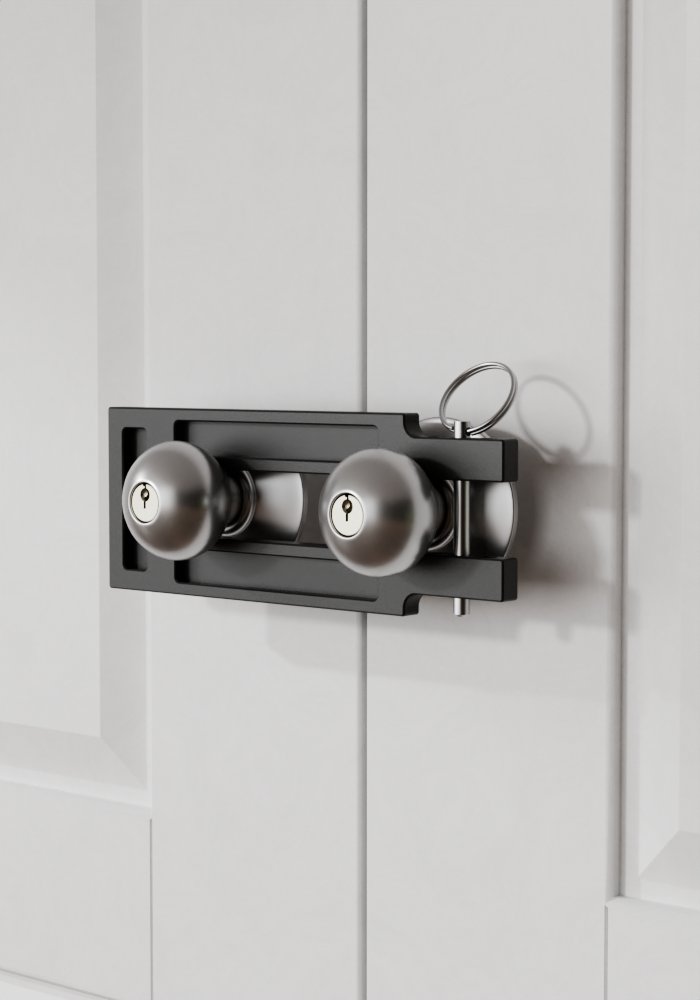 boxichen1's tweet image. Think your French door lock is pick-resistant? Think again. Add an extra, visible layer of security in seconds.

✅ Adjustable &amp;amp; Childproof
✅ No tools needed
✅ Deterrent for lock picking
Secure your double doors fast.
#HomeDefense #SecurityTip #LifeHack #ProtectYourHome