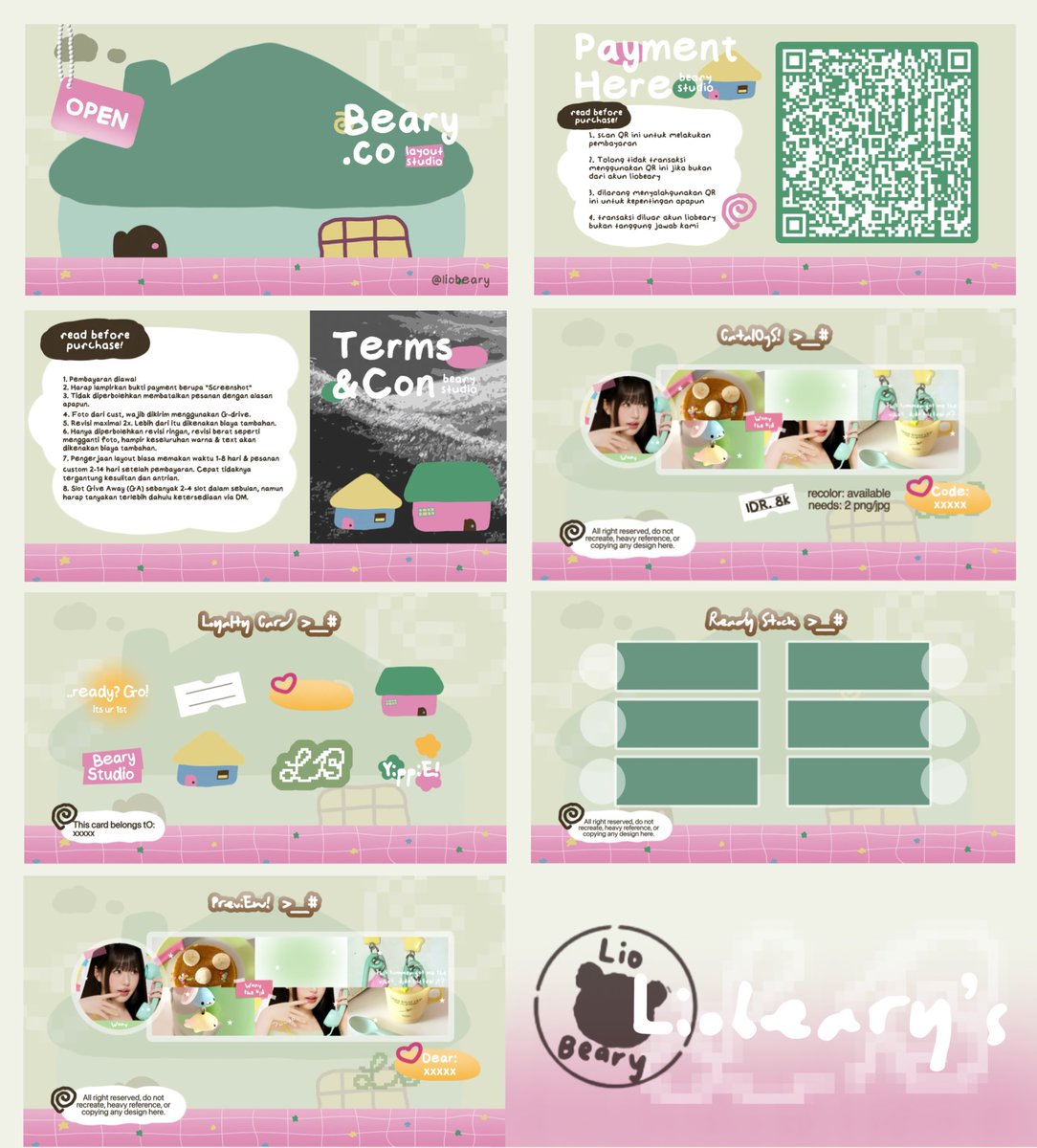 liobeary's tweet image. Hello, help repost?: 3 

Lio bawaian 1 setup dengan home themed ini yang bisa langsung kamu bawa pulang. Dapet semua yg di pict (total 7 items) &amp;amp;&amp;amp; all items nya bisa direcolor ia, price sudah tertera di ALT &amp;amp; jangan lupa baca TNC dibawah yaaa🏠🛌🪟🎀

#zonauang #zonaba