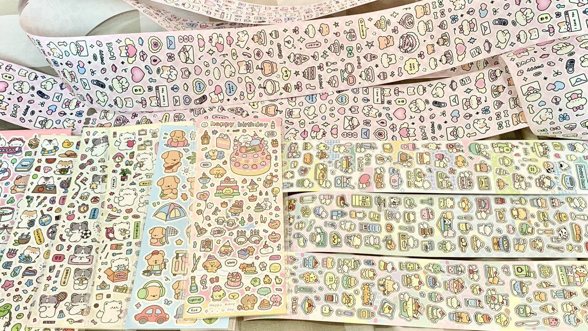 lorelae's tweet image. sticker haul :3