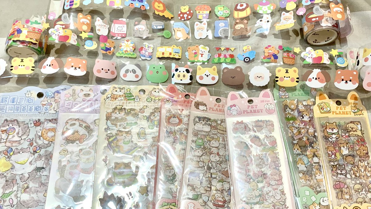 lorelae's tweet image. sticker haul :3