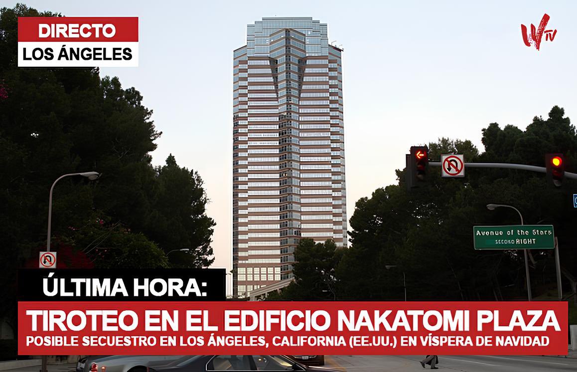 🚨 ÚLTIMA HORA 🚨 Los Ángeles 
Varias unidades de policía se dirigen al Nakatomi Plaza por un informe de disparos.
Según fuentes cercanas todo parece indicar que podría tratarse de un secuestro en el día de #Nochebuena  

🎧 JUNGLA DE CRISTAL  ➡️  bit.ly/3BeHAXW