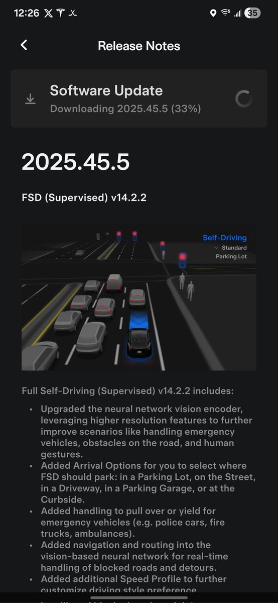 ppvm4's tweet image. I wasn't expecting this. FSD 14.2.2 release. Thank you @Tesla. You're the best!