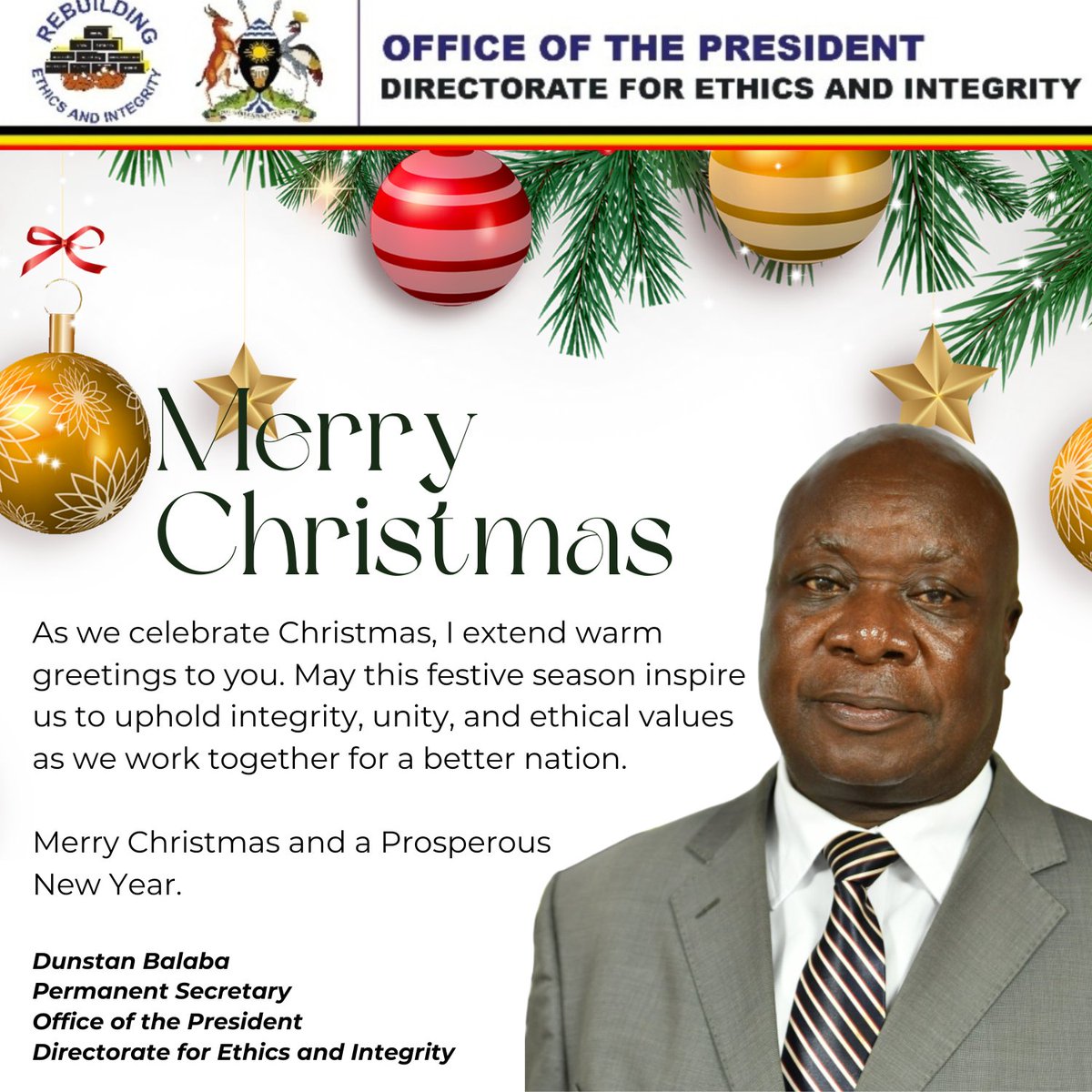 Directorate for Ethics and Integrity Uganda tweet media