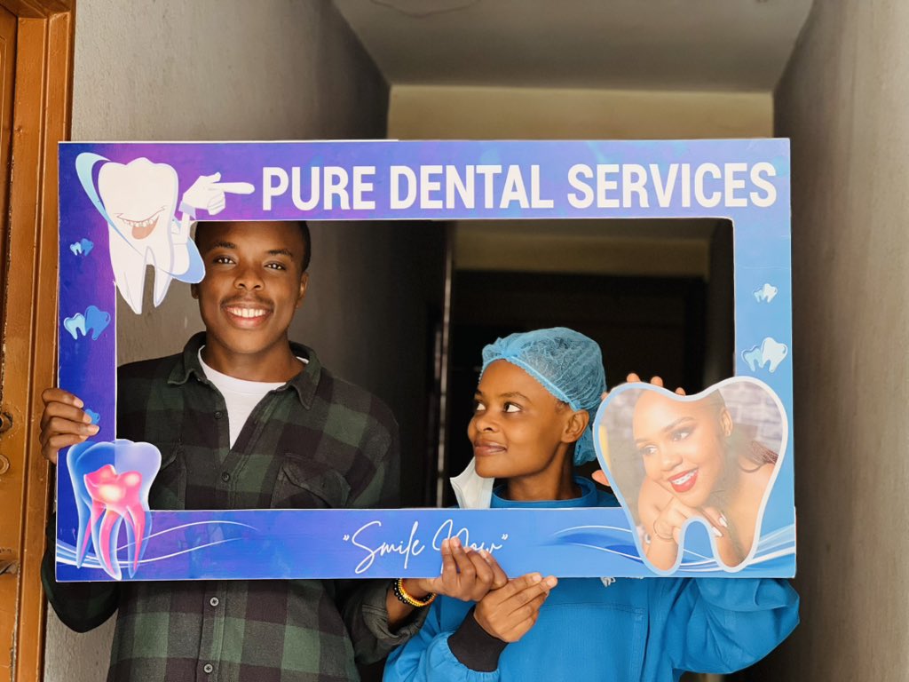 Ishmaelthehost's tweet image. Good morning from Dr. Marion &amp;amp; I.

Dr. Marion cleaned my ga teeth and now I will be smiling all the time.😂😂