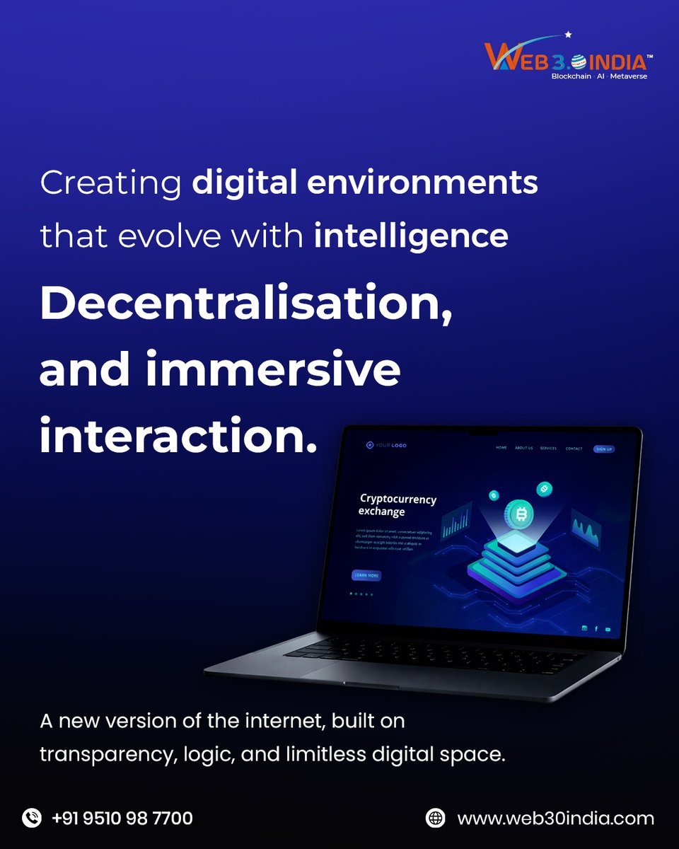 web30_india's tweet photo. A new digital era is here 🌐
Decentralised. Immersive. Built for builders.
This isn’t an upgrade, it’s the next version of the internet.
Step in and start building.
https://t.co/kahPsZ57jK
https://t.co/gDMeJeD0Ld
#Web3 #NextGenInternet #DecentralizedFuture https://t.co/tnqhMk5pP7