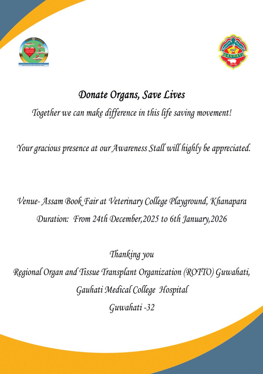 Looking forward to your visit at our Awareness Stall at Assam Book Fair, Khanapara.  Encourage us with your visit!