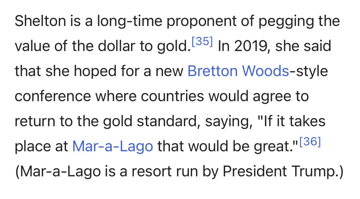 Peacekeeprx's tweet image. Next fed chair pick soon 
My money is on Judy Shelton🌹
#Gold #Silver #Trump