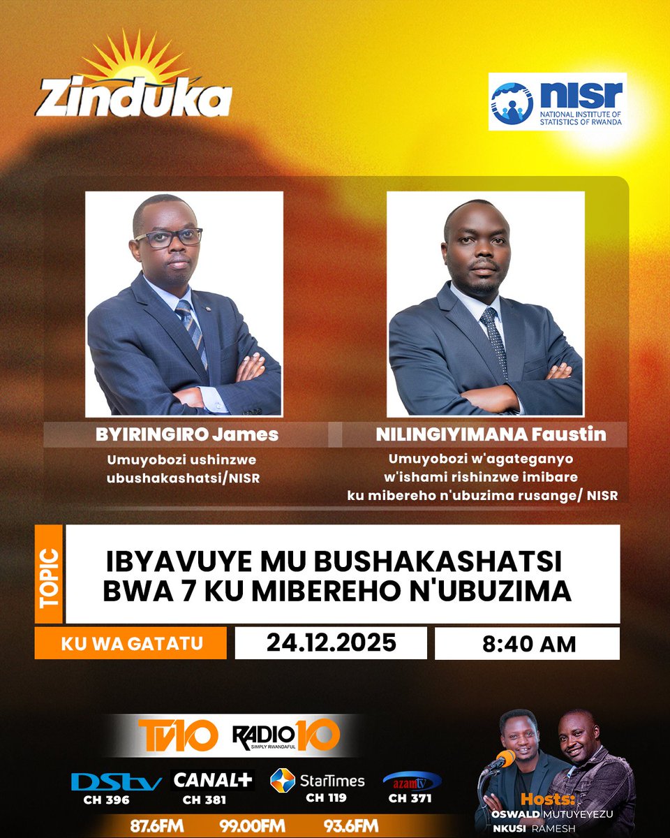 statisticsRW's tweet image. Kurikira ikiganiro kirambuye kigaruka ku byavuye mu Bushakashatsi bwa 7 ku mibereho n'ubuzima. 

#RwandaDHS7
#RwandaStatistics 
youtube.com/watch?v=QBDPS5…