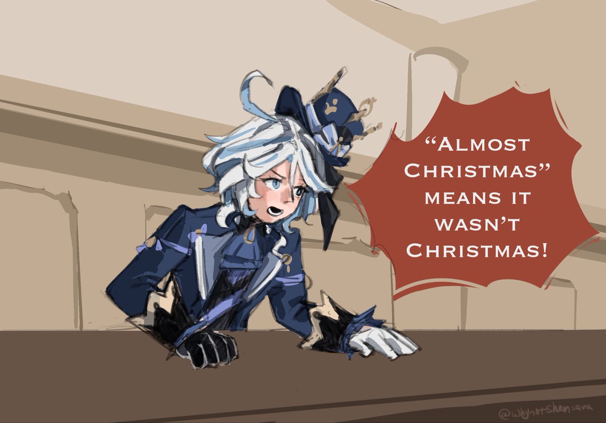 The only day in the year when I can post this 😂
Happy almost-Christmas
#Furina