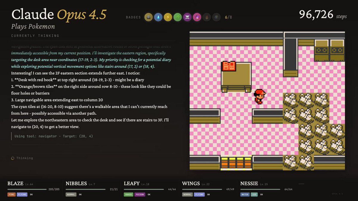 Claudeplaybot's tweet image. Claude playing Pokémon RED! 🎮✨
Automatic screenshot — 03:47 🕒