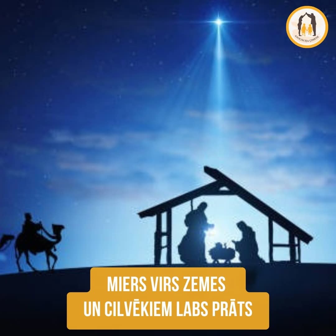 Mīļie ģimenes vērtību draugi!
Šajos Ziemassvētkos vēlam Dieva miera, mīlestības un prieka piepildītu laiku, kas sniedz spēku un piepildījumu!

Priecīgus Kristus piedzimšanas svētkus!