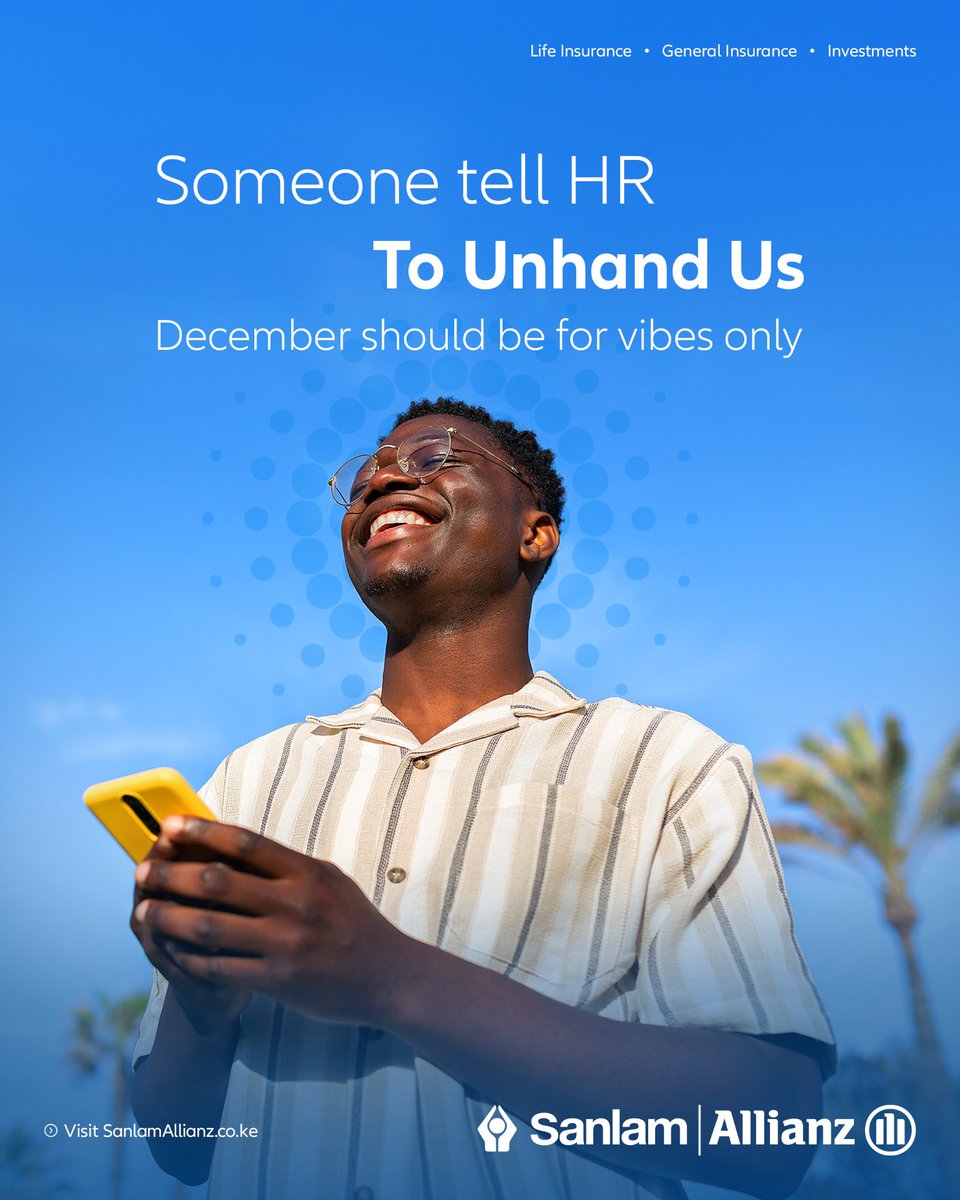 Eeeh guys tuvumilie kidogo ama? How many days till Christmas? Someone tell HR December should be for vibes only. Bado mnafanya kazi? 

#LiveWithConfidence