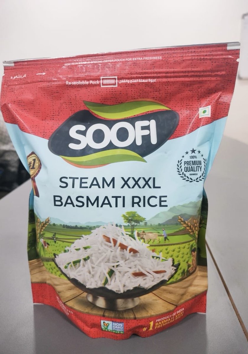 AbzAgro's tweet photo. Rice packaging

#abzagro #rice #basmatirice #gulfood #india https://t.co/SkDVURlVWg