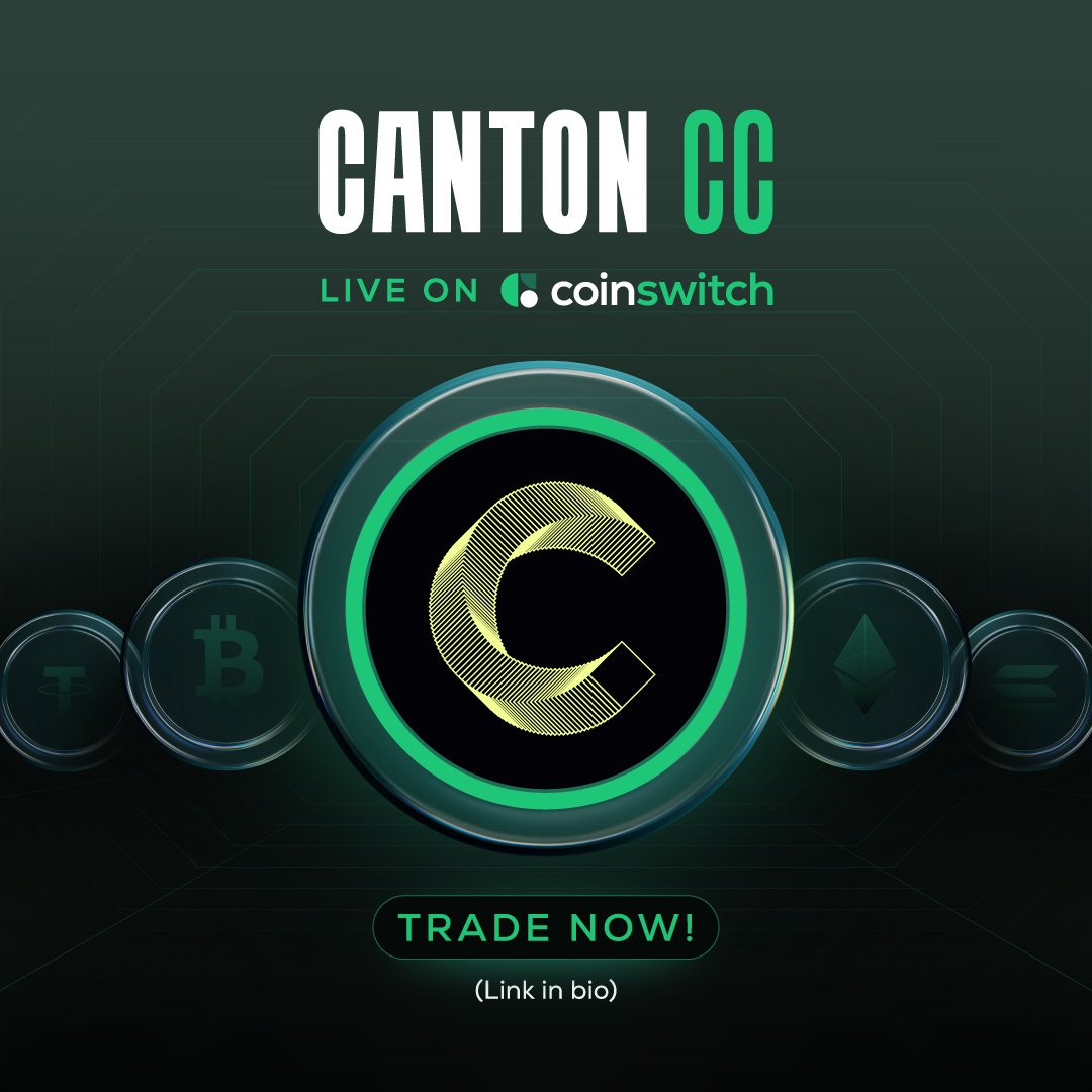 CC CANTON IS NOW LIVE ON COINSWITCH! Trade now: https://t.co/X0goOAk2UL