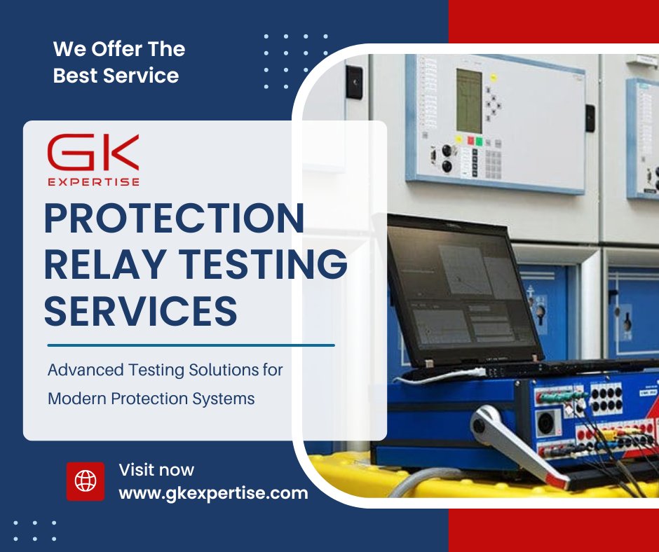 gk_expertise's tweet photo. ⚡ Protection Relay Testing Services | GK Expertise ⚡

Advanced Testing Solutions for Modern Protection Systems :

Contact us 🔗 https://t.co/sP0dJFJWum

#ProtectionRelayTesting #RelayTesting #PowerSystemProtection #SubstationTesting https://t.co/jtyJn8OMCF