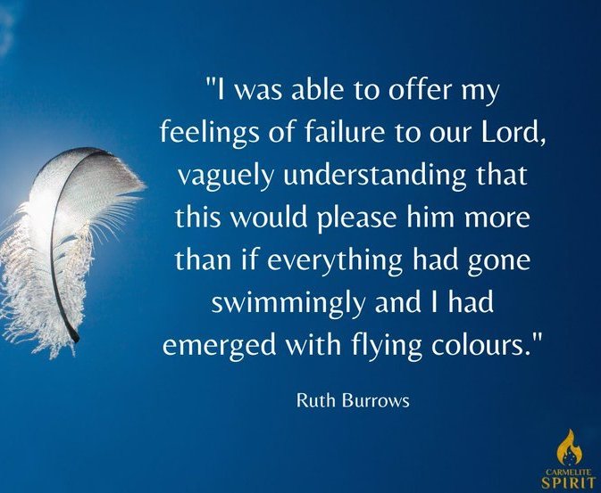 CarmeliteSpirit's tweet image. Are you feeling even more frazzled and imperfect than usual? Rejoice! As the Carmelite nun Ruth Burrows teaches, our neediness is capacity for God's transforming love.