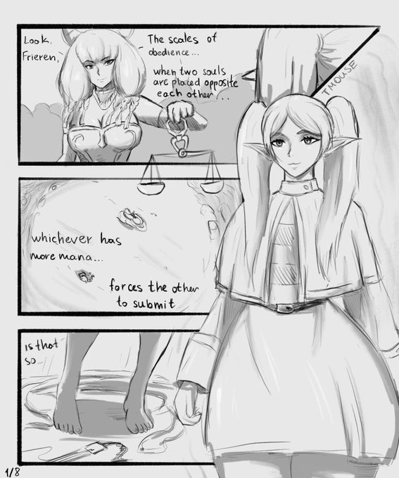 TMouse 🔞 - 1 pic. Frieren x Aura comic pages 4/8 https://t.co/hOkzO7K0sA
