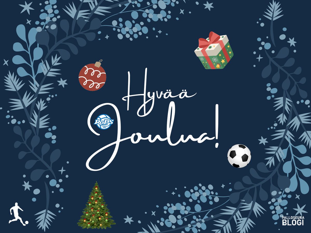 Hyvää joulua ja maalirikasta vuotta 2026! 💙 #siniselläsydämellä #RoPS #Ykkönen