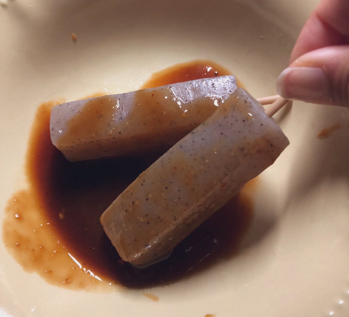 おいしいな〜。こんにゃく大好き😌けど、今日はやっぱりフライドチキンが食べたい笑