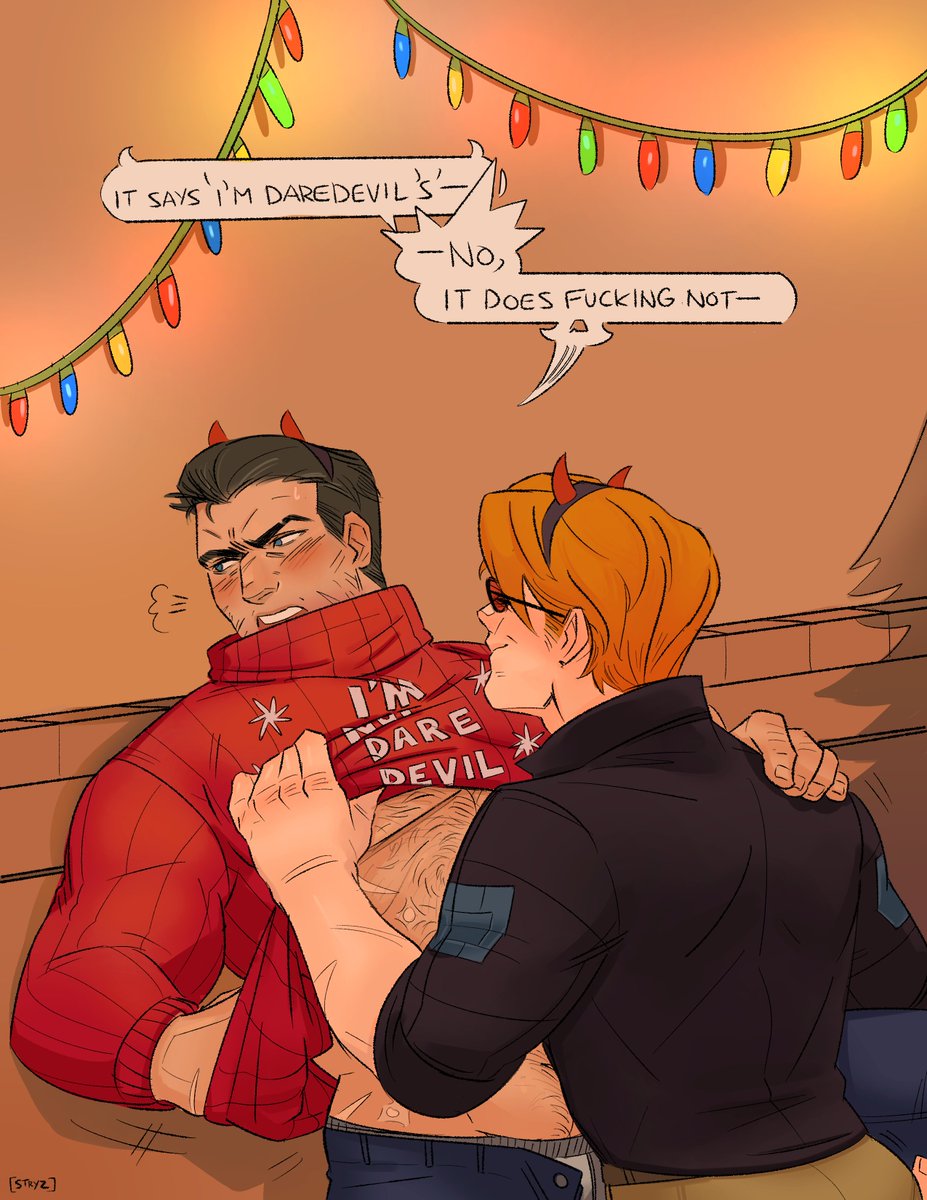 dastryz's tweet image. they switched shirts for the christmas party or something #fratt